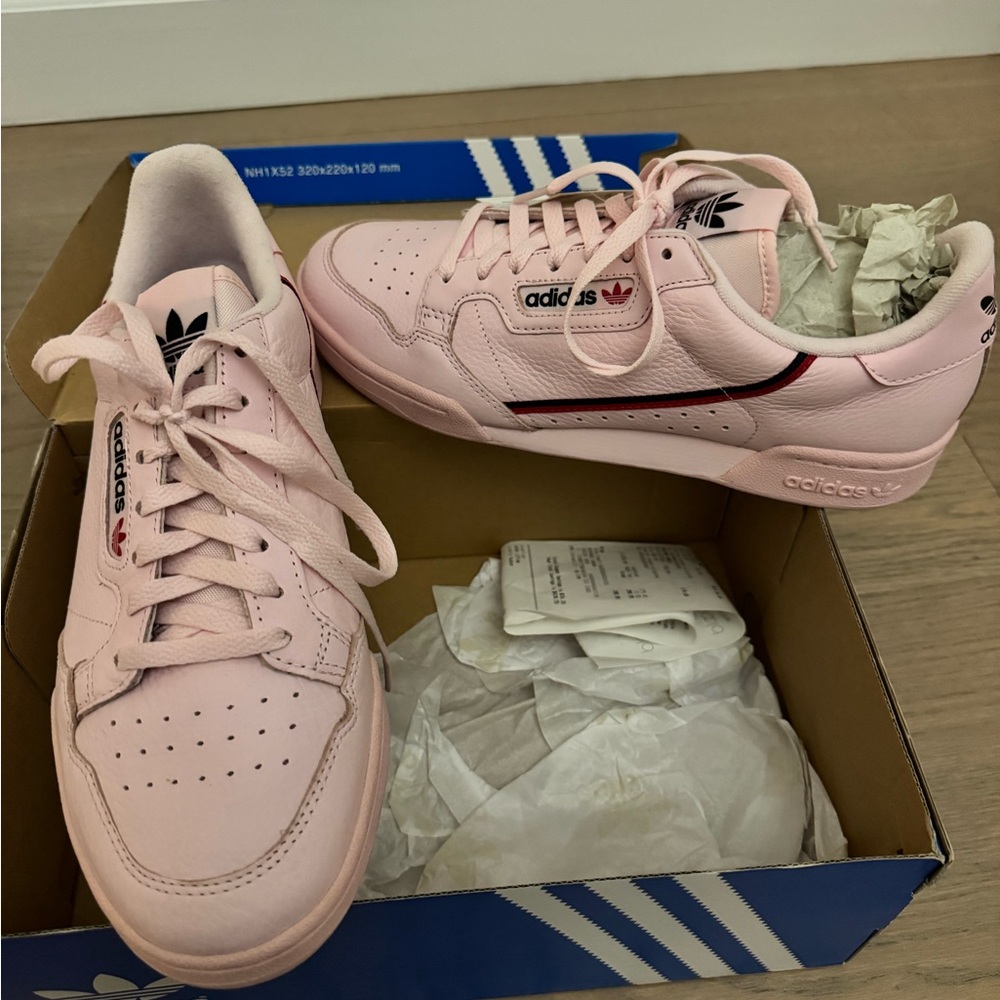 Adidas Light Pink Court Sneakers